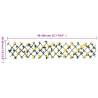 Artificial Ivy Trellis Expandable 5 pcs Yellow - 180x20 cm