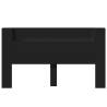 Stylish Black LED Headboard Cabinet - 180x16.5 cm