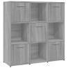 Book Cabinet Grey Sonoma - Modern Storage Solution | Hipomarket