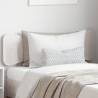 Headboard White 90 cm Solid Wood Pine Colour white Size 90 cm Quantity in Package 1 