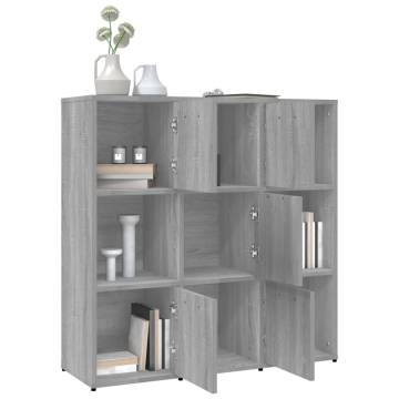 Book Cabinet Grey Sonoma - Modern Storage Solution | Hipomarket