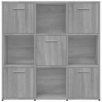 Book Cabinet Grey Sonoma - Modern Storage Solution | Hipomarket