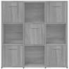 Book Cabinet Grey Sonoma - Modern Storage Solution | Hipomarket