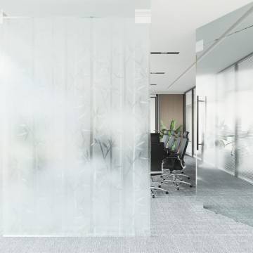 Frosted Bamboo Window Film 90x500 cm - Elegant Privacy Solution