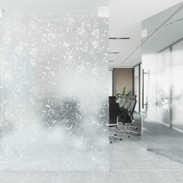 Frosted Flowers Window Film 90x500 cm - Elegant Privacy Solution