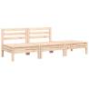 Garden Sofa 3-Seater Solid Wood Pine - Stylish Outdoor Seating