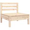 Garden Sofa 3-Seater Solid Wood Pine - Stylish Outdoor Seating