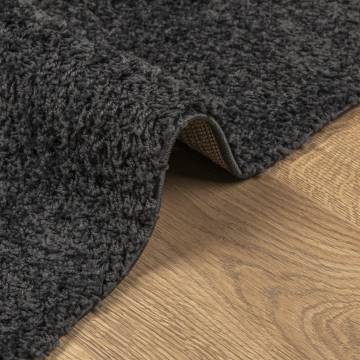 Shaggy Rug High Pile Modern Anthracite - 120x120 cm | HipoMarket