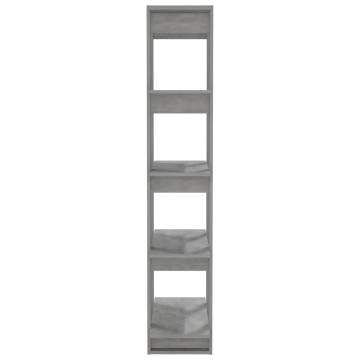 Concrete Grey Book Cabinet & Room Divider - 80x30x160 cm