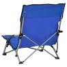 Folding Beach Chairs 2 pcs Blue Fabric - Hipomarket