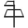 Stylish Black Iron Towel Rack | 95x25x22 cm for Your Bathroom