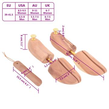 Shoe Stretcher with Shoe Horn - Solid Cedar EU 39-41.5 | Hipomarket