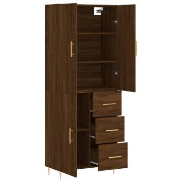 Highboard Brown Oak - Stylish Storage Solution | HipoMarket