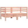 Garden Sofa Corner with Cushions - Solid Wood Douglas