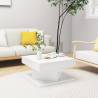 Coffee Table White 57x57x30 cm Engineered Wood Colour white Quantity in Package 1 