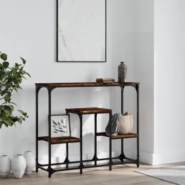 Smoked Oak Console Table - Stylish & Functional | HipoMarket