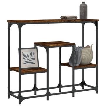 Smoked Oak Console Table - Stylish & Functional | HipoMarket