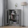 Vitrine Cabinet Concrete Grey 82.5x30.5x115 cm | Hipomarket