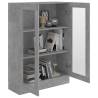 Vitrine Cabinet Concrete Grey 82.5x30.5x115 cm | Hipomarket