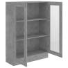 Vitrine Cabinet Concrete Grey 82.5x30.5x115 cm | Hipomarket