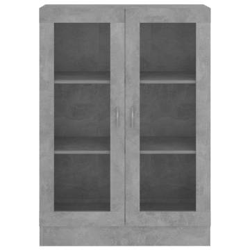 Vitrine Cabinet Concrete Grey 82.5x30.5x115 cm | Hipomarket