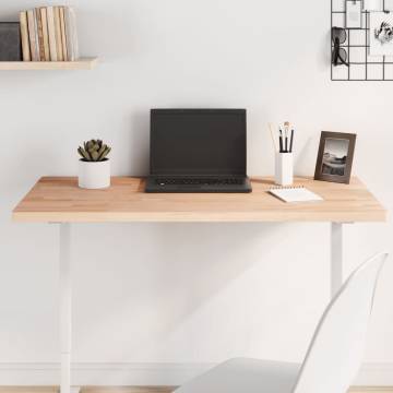 Rectangular Solid Wood Beech Table Top - 100x50 cm