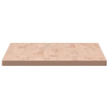 Rectangular Solid Wood Beech Table Top - 100x50 cm