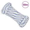 Boat Rope White 3 mm 50 m Polypropylene Colour white and blue Quantity in Package 1 Length 50 m Diameter 3 mm 