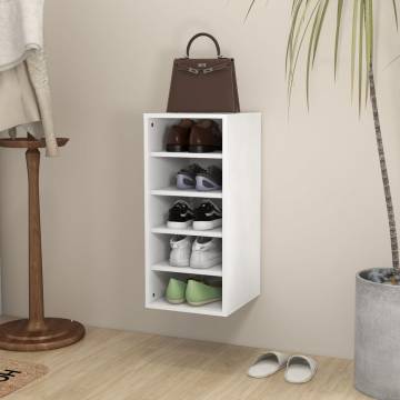 Shoe Cabinet White 31.5x35x70 cm | Durable Storage Solution