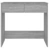 Elegant Grey Sonoma Desk - 80x40x75 cm Engineered Wood