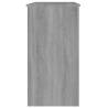 Elegant Grey Sonoma Desk - 80x40x75 cm Engineered Wood