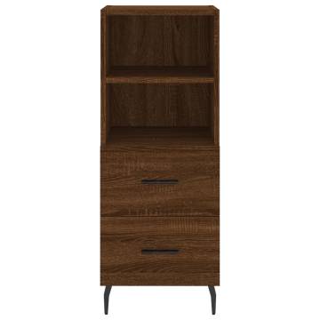 Highboard Brown Oak 34.5x34x180 cm - Stylish & Durable Storage