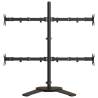 Adjustable Monitor Mount - Black Steel VESA 75/100 mm