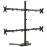 Adjustable Monitor Mount - Black Steel VESA 75/100 mm