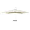 Cantilever Umbrella with Wooden Pole | 400x300 cm Sand White