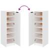 Shoe Cabinet White 30x35x100 cm | Engineered Wood Storage