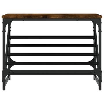 Shoe Rack Smoked Oak 60x30x45 cm - Stylish & Durable Storage