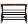 Shoe Rack Smoked Oak 60x30x45 cm - Stylish & Durable Storage