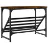 Shoe Rack Smoked Oak 60x30x45 cm - Stylish & Durable Storage