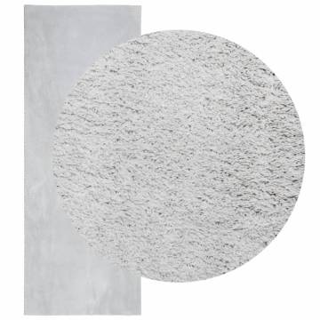 HUARTE Short Pile Soft & Washable Grey Rug 80x200 cm