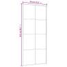 Elegant Sliding Door - Frosted ESG Glass & Aluminium 90x205 cm