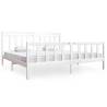 White Solid Wood Bed Frame 200x200 cm - Stylish & Durable