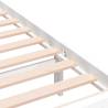 White Solid Wood Bed Frame 200x200 cm - Stylish & Durable