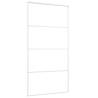 Sliding Door Frosted ESG Glass & Aluminium 102.5x205 cm White