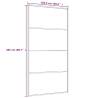 Sliding Door Frosted ESG Glass & Aluminium 102.5x205 cm White