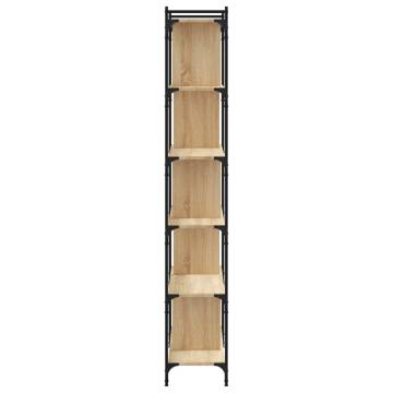 6-Tier Sonoma Oak Bookcase - Stylish & Durable Storage Solution