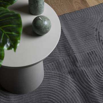 Rug IZA Short Pile Scandinavia Anthracite 80x150 cm - Hipomarket