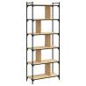 6-Tier Sonoma Oak Bookcase - Stylish & Durable Storage Solution