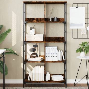 Bookshelf Smoked Oak - Stylish Storage & Industrial Design