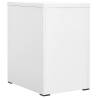 Durable White Filing Cabinet - 46x62x72.5 cm Steel Design